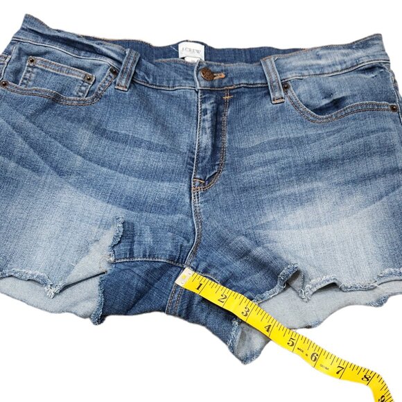J. Crew Factory Star Embroidered 3” Light Blue Denim Shorts Size 30 - Picture 7 of 9
